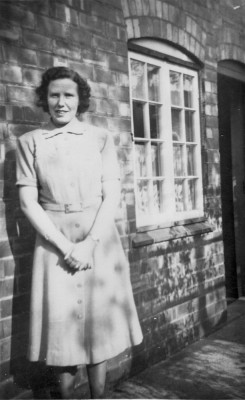 Mum outside the cottage in Church Street Mum outside the cottage in Church Street