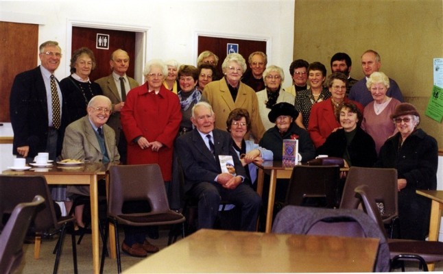 A celebratory get-together at the Methodist chapel