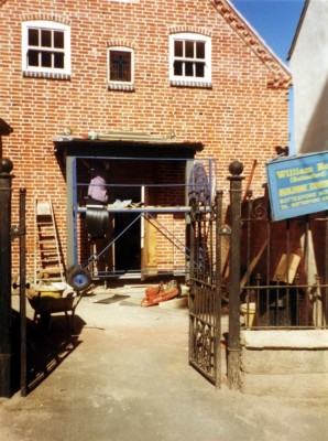 During refurbishment of the front of the Methodist chapel - 1