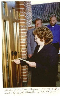 Opening the refurbished chapel
