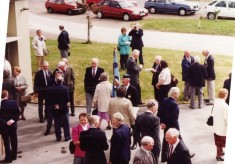 Guests at Bottesford airfield for 1955 comemoration