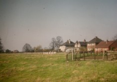 Pasture at Beckingthorpe, with first post-war houses opposite station