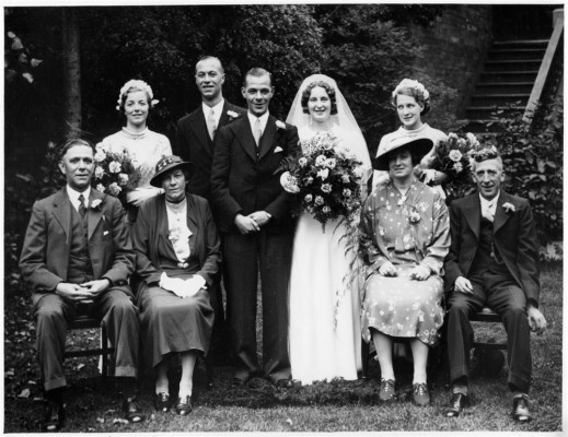Wedding group, ca.1940