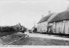 Old postcard of Corner House, Easthorpe