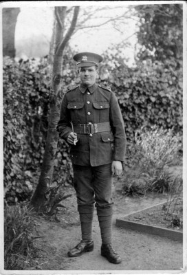 Harold Hallam, in WW1 uniform