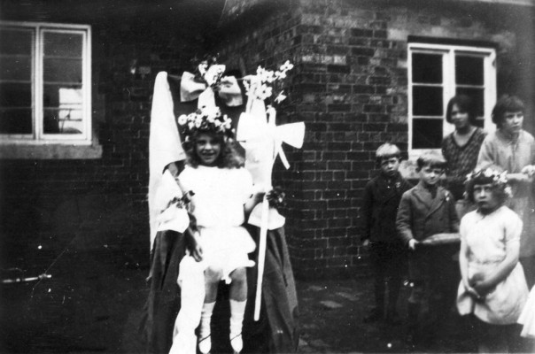 May Queen, in village school yard
