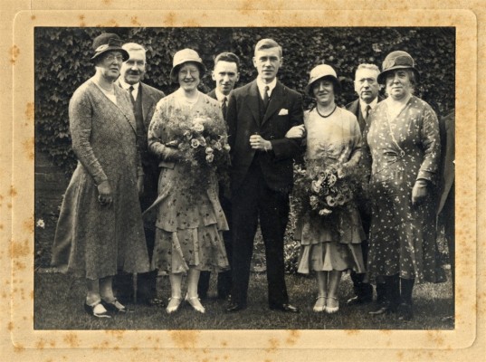 Group picture, wedding party, 1930s