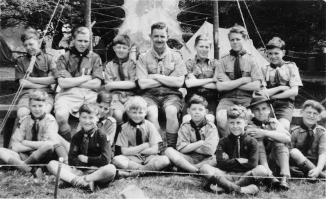 Scouts at camp c.1950