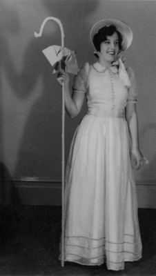 Barbara Culpin, in shepherdess costume