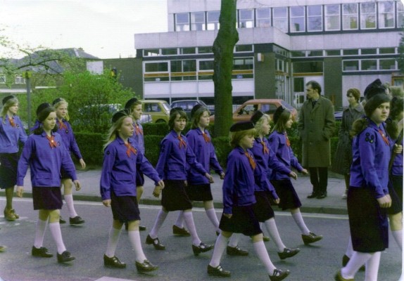 Guides Parade in Grantham