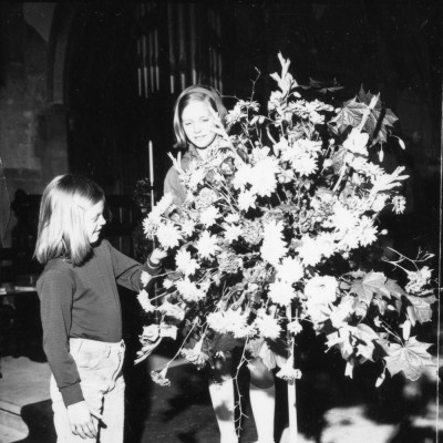 May Day - Church flower display - 1
