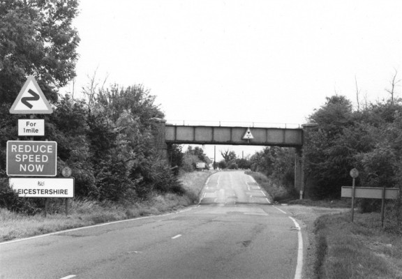 Mineral line bridge over A52 at Muston