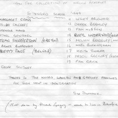 BOT137_012_MBR_schoolgroup_notes1 Bottesford school group picture from about 1949