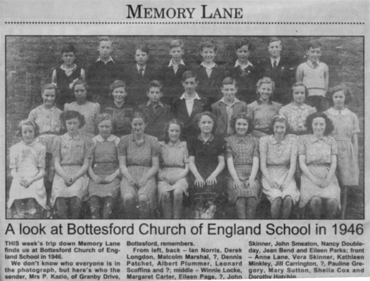 Bottesford school group picture 1946