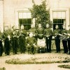 Belvoir Rifle Volunteers Band with Canon Frederick Norman at Bottesford Rectory