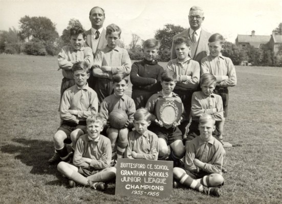 Bottesford village school juniors football team, 1956