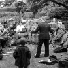 The Bottesford and Bingham Band on the old rectory lawn at Bingham Rectory, about 1950