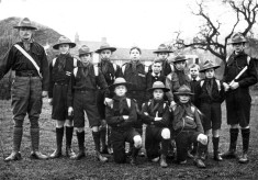 Bottesford Boy Scouts, possibly in Canal Farm field, Grantham Road, Bottesford