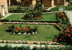 Gardens at South Crescent in 1957