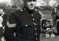 Sergeant Arthur Bradshaw, Bottesford's police man, at the sports day