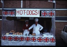 Jubilee Street Party 1977, the hot dog stall