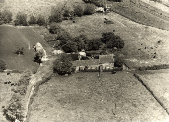 Aerial photo of Sykes Lane Farm, Muston