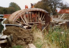 Rebuilding Muston Canal Bridge in 1988_1