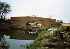 Rebuilding Muston Canal Bridge in 1988_6