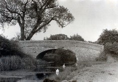 Muston Canal Bridge, an old photo