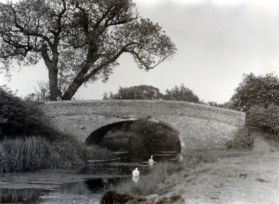 Muston Canal Bridge, an old photo