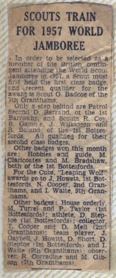 Jay Howitt's Scouts scrapbook cuttings - 15