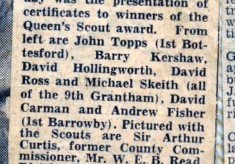 Jay Howitt's Scouts scrapbook cuttings - 31