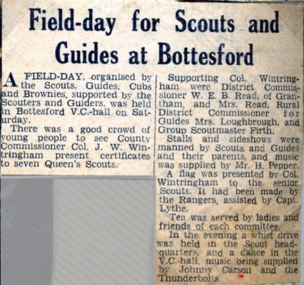 Jay Howitt's Scouts scrapbook cuttings - 33