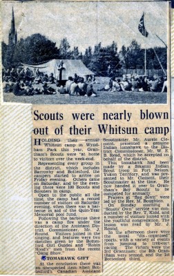 Jay Howitt's Scouts scrapbook cuttings - 35