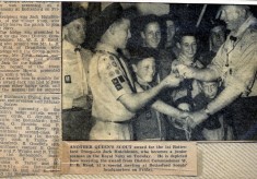 Jay Howitt's Scouts scrapbook cuttings - 38