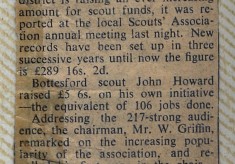 Jay Howitt's Scouts scrapbook cuttings - 44