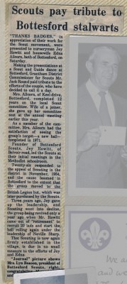 Jay Howitt's Scouts scrapbook cuttings - 52