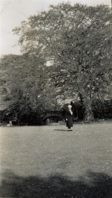 Mrs Mabel Armstrong in the Rectory garden
