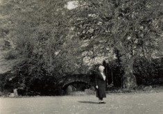Mrs Mabel Armstrong in the Rectory garden