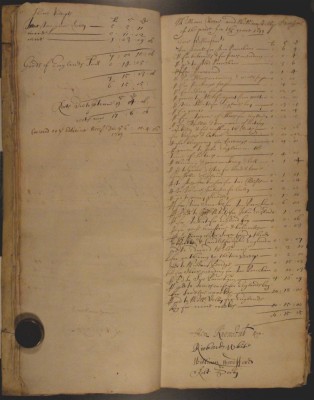 Muston Overseers of the Poor Account 1673