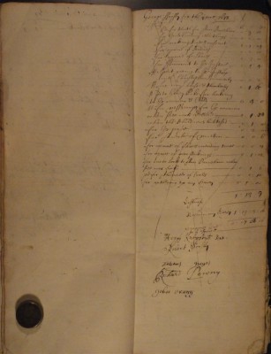 Muston Overseers of the Poor Account 1678