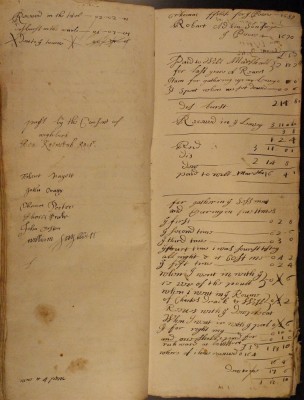 Muston Overseers of the Poor Account 1689-90