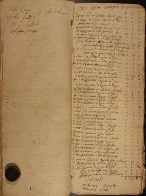 Muston Overseers of the Poor Account 1698 Muston Overseers of the Poor Account 1698