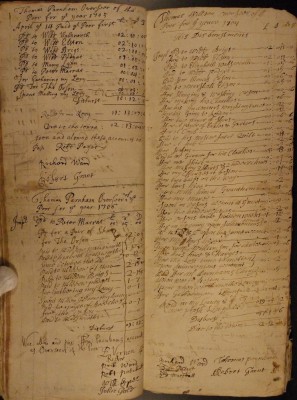 Muston Overseers of the Poor Account 1705-07