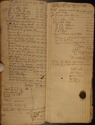 Muston Overseers of the Poor Account 1708-09