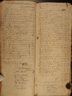 Muston Overseers of the Poor Account 1714-15