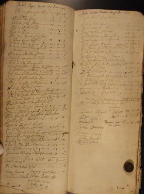 Muston Overseers of the Poor Account 1716-17