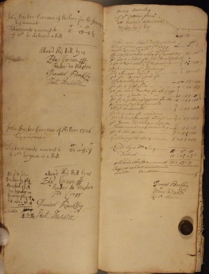 Muston Overseers of the Poor Account 1726