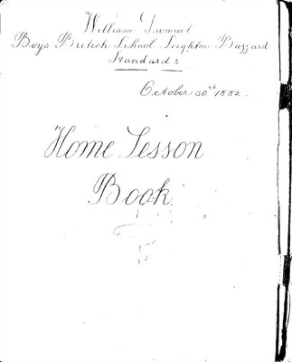 Exercize book title page