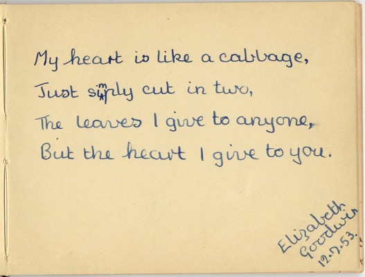Dedication from Elizabeth Goodwin